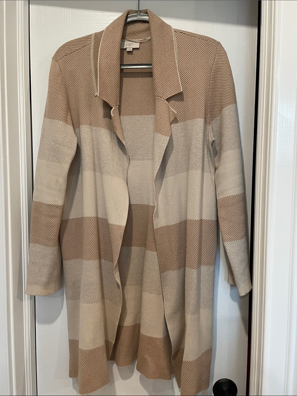 LOFT Beige Long Cardigan